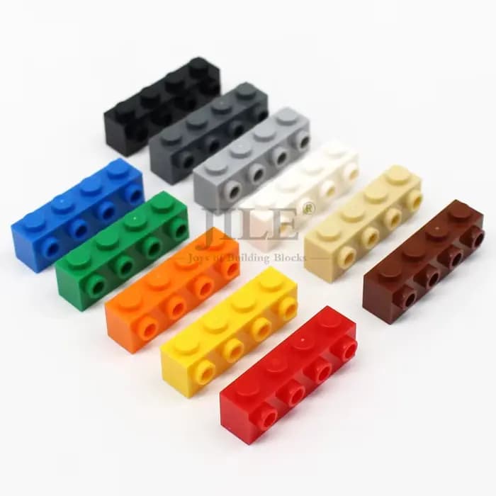 20 pièces MOC Compatible 30414 brique modifiée 1x4 avec goujons sur les blocs de Construction latéra