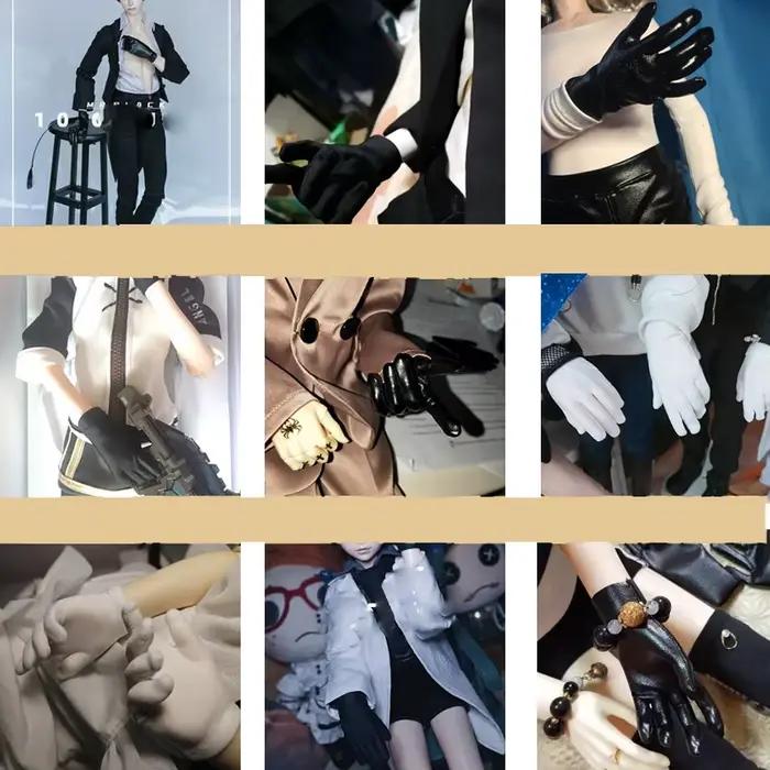 Accessoires de poupée BJD à l'échelle 1/4 1/3, gants tricotés ou en PU Vintage pour BJD/SD MSD SD13 