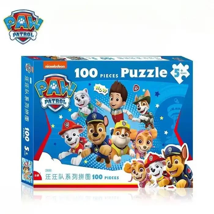 Puzzle éducatif Paw Patrol, 100/200 pièces, jouet en papier, jeu de réflexion, développement de l'in