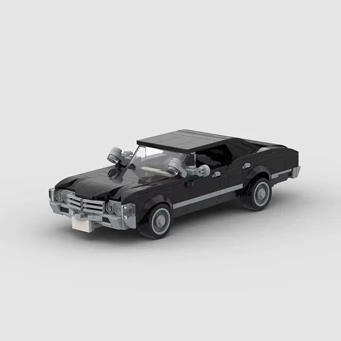 Ensemble de jouets à assembler en forme de voiture de course classique, idéal comme cadeau pour l'in