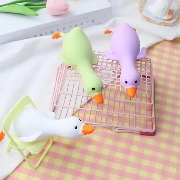 Jouets anti-Stress colorés et amusants, animaux canard, jouets sensoriels du bout des doigts, grande