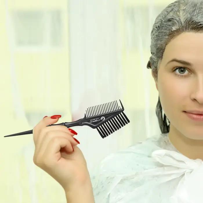 Outil de coiffure DIY pour salon, peigne de coloration et brosse à teinture pour barbier et coiffeur