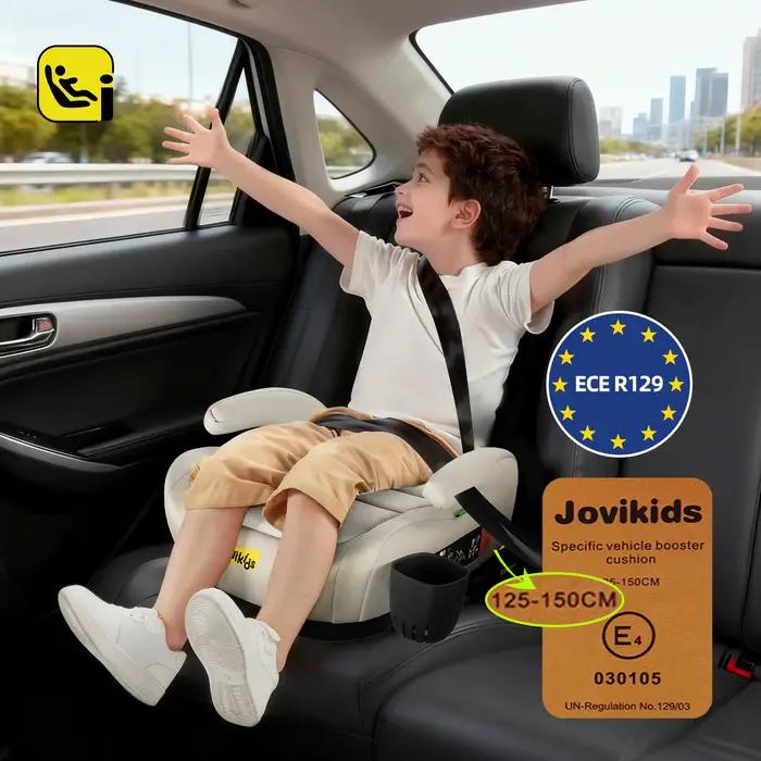 Siège rehausseur portable Jovikids OHHO+ avec porte-gobelet, pour siège auto de voyage pour enfants,