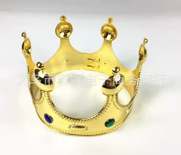 Couronne de roi d'halloween, chapeau d'anniversaire de princesse reine, couronne croisée, accessoire