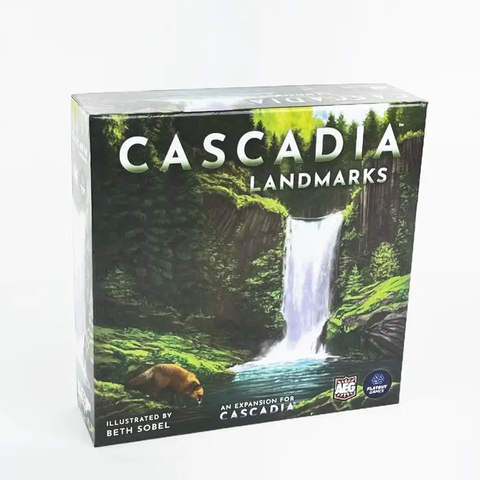 Jeu de société stratégique Cascadia : Landmarks (2023) - Pack d'extension Deluxe, nécessite le jeu d
