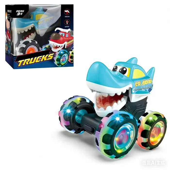 Monster Truck – jouet lumineux activé par le mouvement, voitures Press & Go pour garçons et filles, 