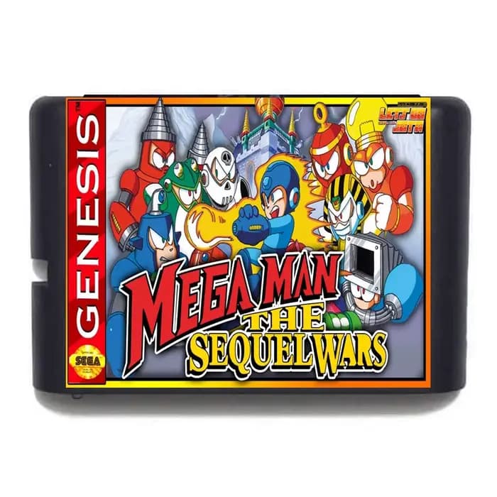 MD Mega/Rock Man The Sequel VANEpisode Red Game Card, 16 bits