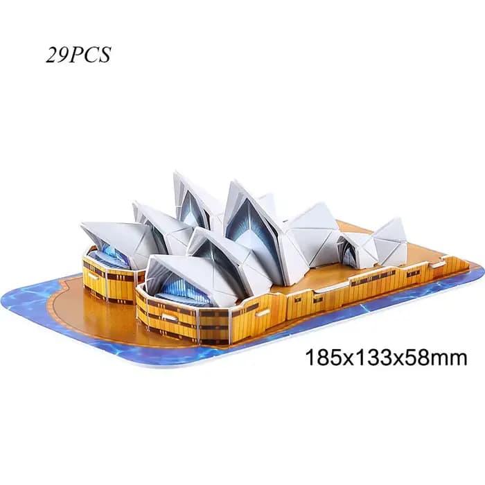 Jouets de puzzle en carton 3D DIY Architecture Notre-Dame de Paris Tour Eiffel Cathédrale de Vasily 
