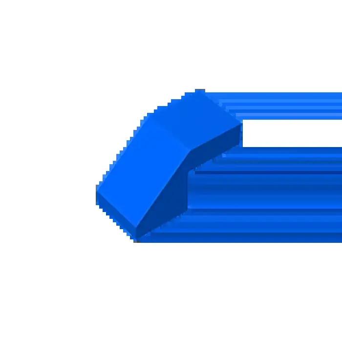 Gobricks GDS-1484 Pente 45 2 x 1 avec Découpe sans Goujon compatible 28192 pièces de jouets pour enf