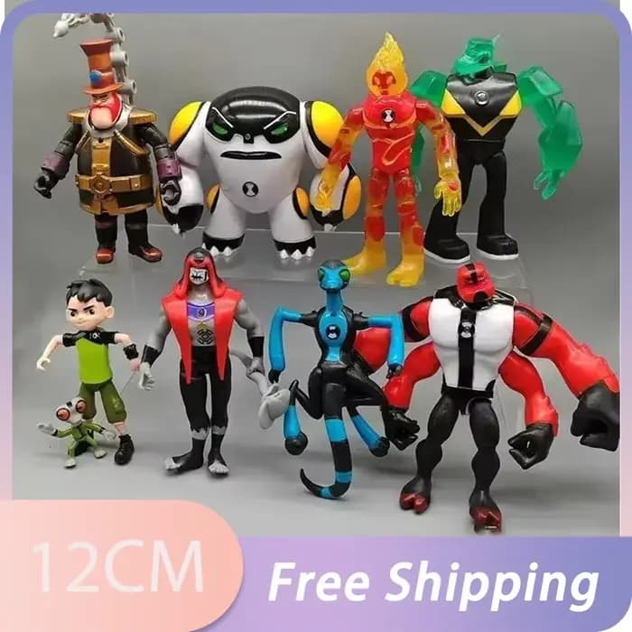 Omnitrix Ben10 figurines Ben Tennyson 10 extraterrestres sablage thermique débordement 12 cm modèle 
