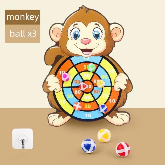 Jeu de fléchettes avec animaux de dessin animé pour l'extérieur, le jardin, les sports d'intérieur, 