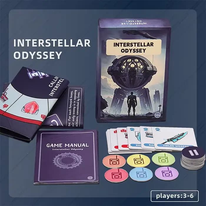 Interstellar Odyssey : jeu de puzzle stratégique pour 3 à 6 joueurs, à partir de 14 ans – Conquérez 