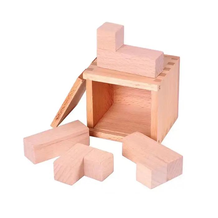 Boîte de puzzle en bois imposible très difficile pour adultes et enfants, défi IQ, assemblage, démêl