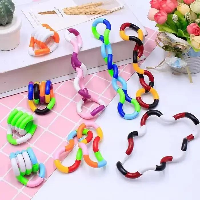 Jouet Fidget Créatif à Torsion 1/3/5 Pièces, Jouet Sensoriel de Coordination Main-Oeil, Jouet Anti-S