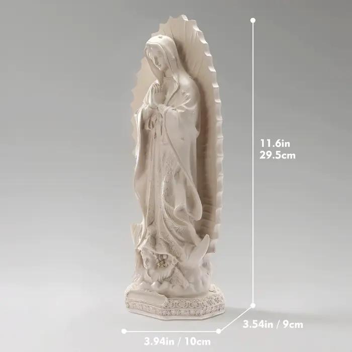 Statue religieuse Notre-Dame de Guadalupe, Figurine de la vierge marie, Sculpture en résine, Art rel
