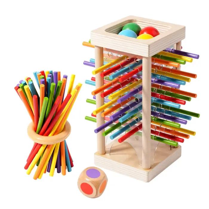 Jouet sensoriel Montessori pour bébé, motricité Fine, couleur, apprentissage cognitif, bâtons de com