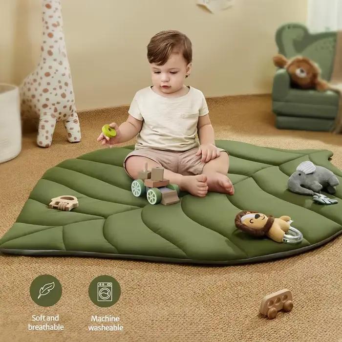 Tapis d'éveil pour bébé avec arche d'activités, coussin, livre en tissu et jouets suspendus