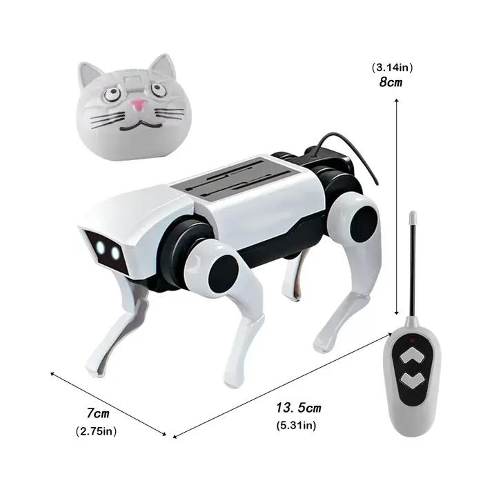 Robot Rc télécommandé pour enfants, jouet mécanique pour chien, enseignement scientifique, modèle d'