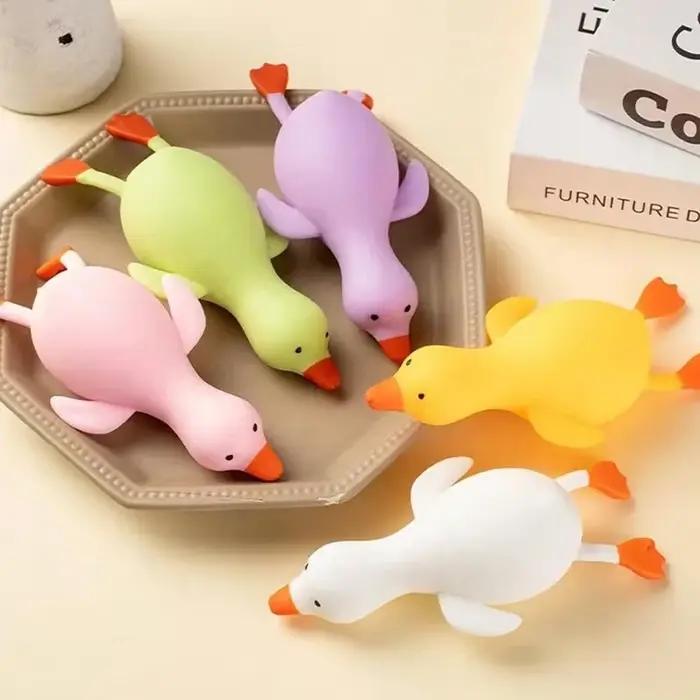 Jouets anti-Stress colorés et amusants, animaux canard, jouets sensoriels du bout des doigts, grande