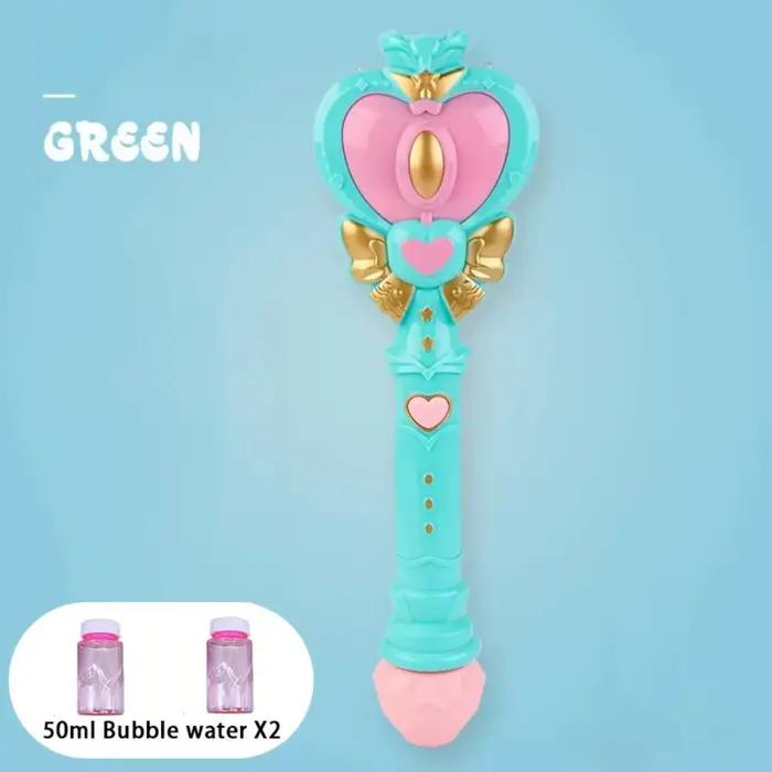 Machine à bulles à baguette magique avec Solution pour garçons et filles, souffleur de bulles jouet 