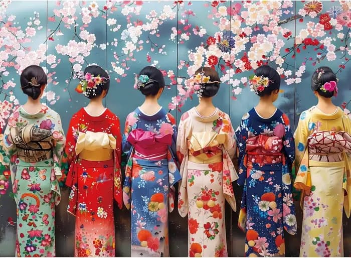 Puzzle en bois pour adultes, 120/300/500/1000 pièces, Kimono élégant, beautés, jouet éducatif, jeu s