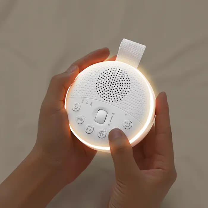 [Hubïque] nouveau-né Portable blanc bruit Machine sommeil nid d'abeille lumière indirecte lumière d'