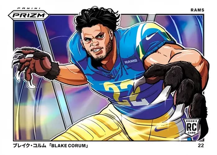 SPORTS 2024 FOOTBALL manga horizontal DIY fait main 15PCS/SET BROCK JOE GREENE TERRY PUKA Carte de c