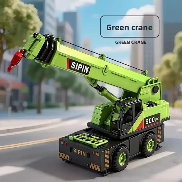 Modèle de véhicule jouet pour enfants : Grue de construction, véhicule de levage, camion d'ingénieri