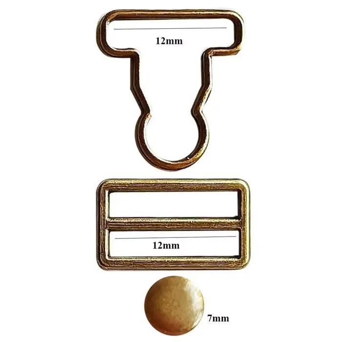 Boucles de poupées de style gourde bricolage, accessoires FJBags, boutons de ceinture en beurre, str