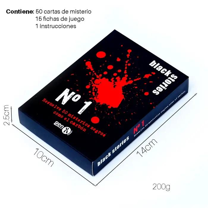 Español Black Stories Juego de mesa Resuelve 50 mystérios escalofriantes para pasarlo de miedo en tu