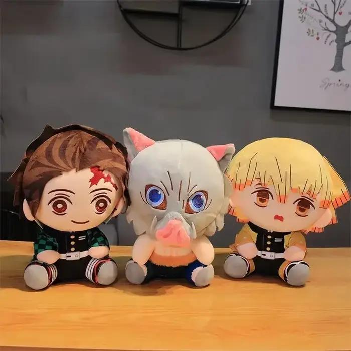 @ 20cm chaud japon démon Slayer poupées en peluche belle Anime Kimetsu No Yaiba Kamado Tanjirou Nezu