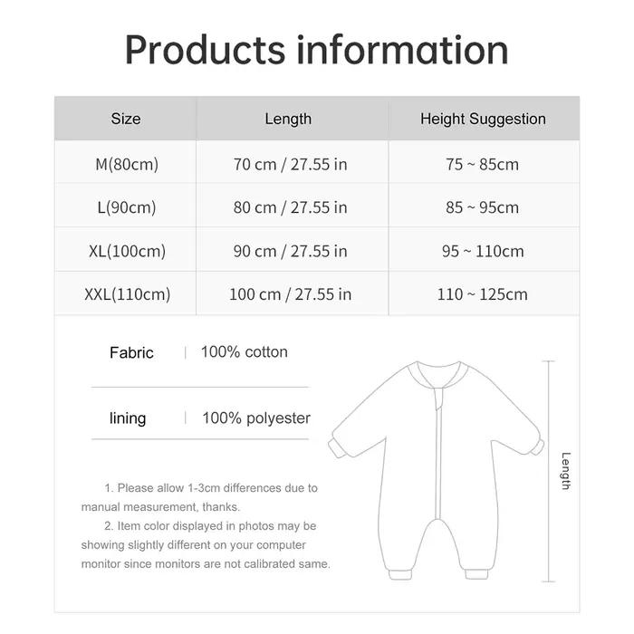 Sac de couchage pour bébé, imprimé de fleurs, mignon pyjama 2,5 tog, épais, garde au chaud, pour les