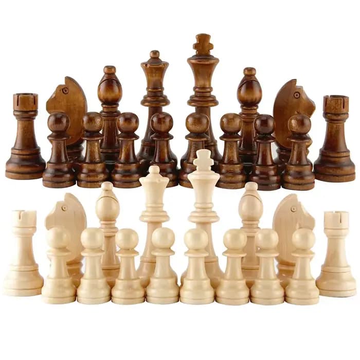 32 pièces d'échecs en bois, ensemble complet d'échecs internationaux, accessoires de divertissement,