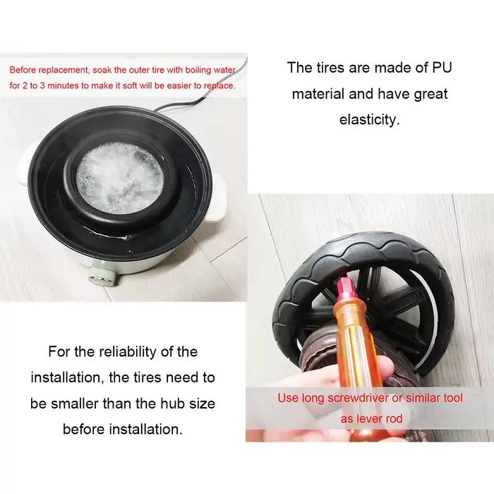 Pneu de poussette pour roue arrière Quinny Buzz Xtra, couverture de Trye en PU personnalisée avec ba
