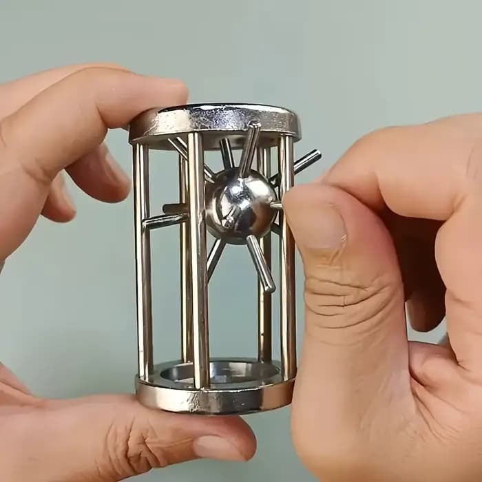 Jeu de défi à cage en acier inoxydable, jouet puzzle multicouche complexe pour adultes, cadeau idéal