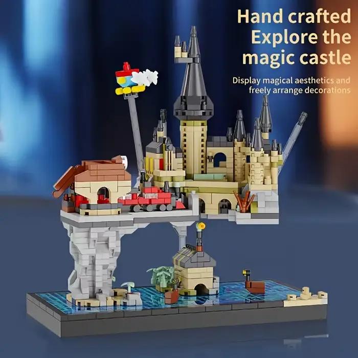 Ensemble de blocs de Construction de château magique, Design classique, Mini scène créative, décorat