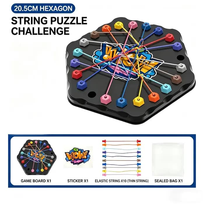 Jeu de puzzle de cordes torsadées, jeu de désentrelacement de nœuds, défi de nœuds de cordes, jouets