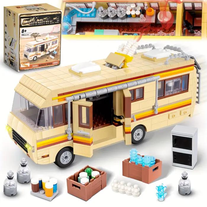 Ensemble de construction de Bus, 986 pièces, bloc de construction de Bus, accessoires de jouets éduc