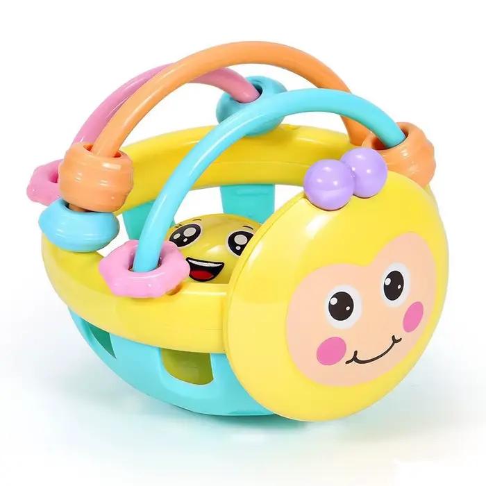 Jouets de dentition doux pour bébé, anneau de dentition sensoriel éducatif précoce pour nouveau-né, 