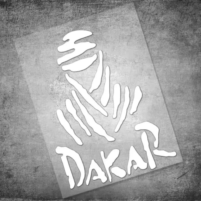 Autocollant imprimé DAKAR Claw, 1 pièce, autocollant en vinyle noir imperméable pour moto tout-terra