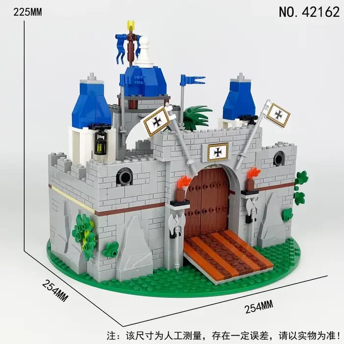 Modèle créatif de construction de château de chevalier romain médiéval à faire soi-même, cadeau de n