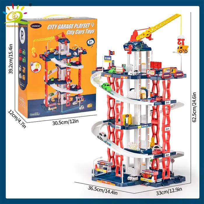 Jouet de stationnement pour enfants, bricolage, voiture de ville, assemblage de construction, Rail m