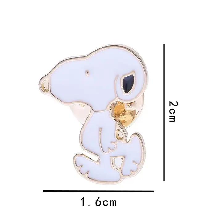 Badges métalliques Snoopys, broche Woodstock, bouton de dessin animé, broche en alliage, Badge pour 