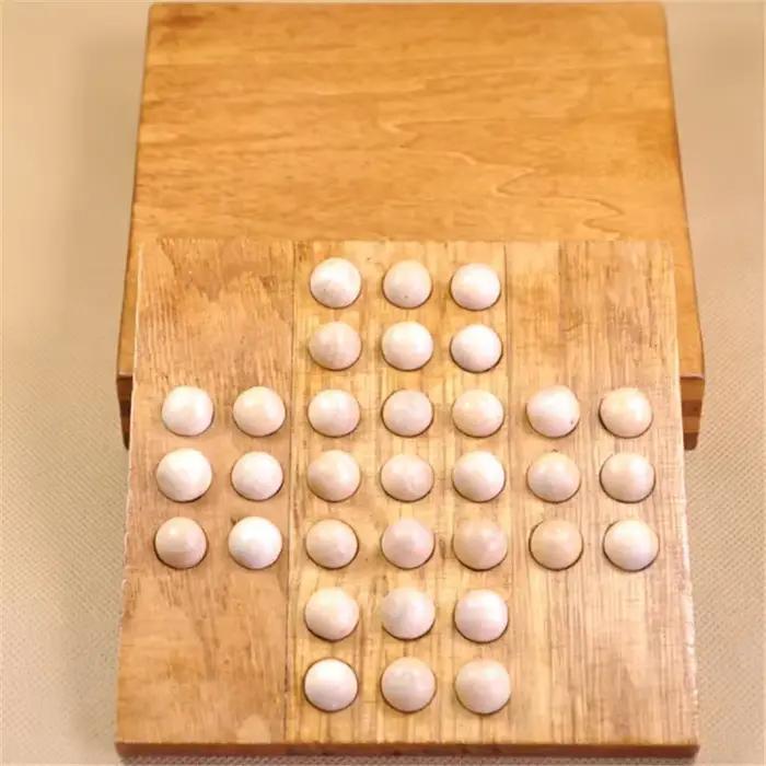 Défi solitaire classique de qualité supérieure, jeu de Teaser d'esprit de qi Noble, Puzzle de planch