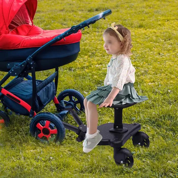 Repose-pieds universel pour poussette avec siège, siège amovible et repose-pieds à assembler pour en