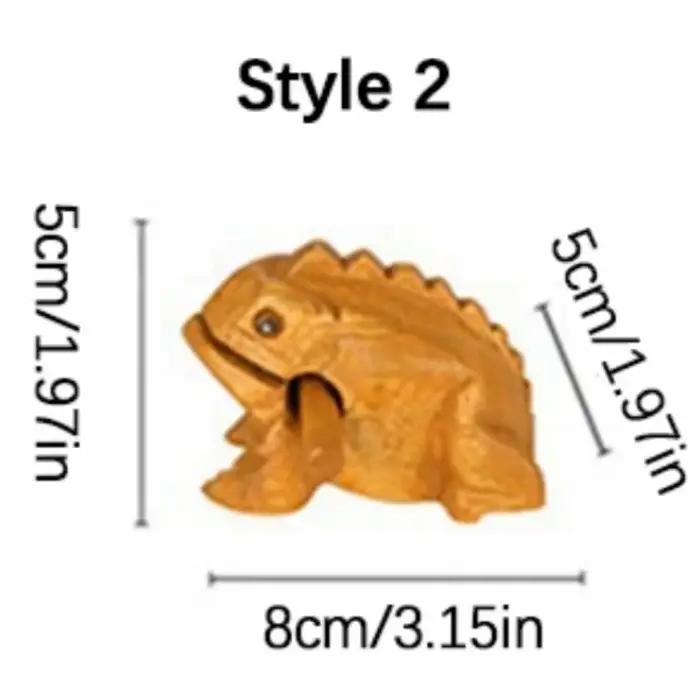 Râpe Guiro grenouille en bois, Instrument de musique de grenouille en bois fabriqué à la main, râpe 