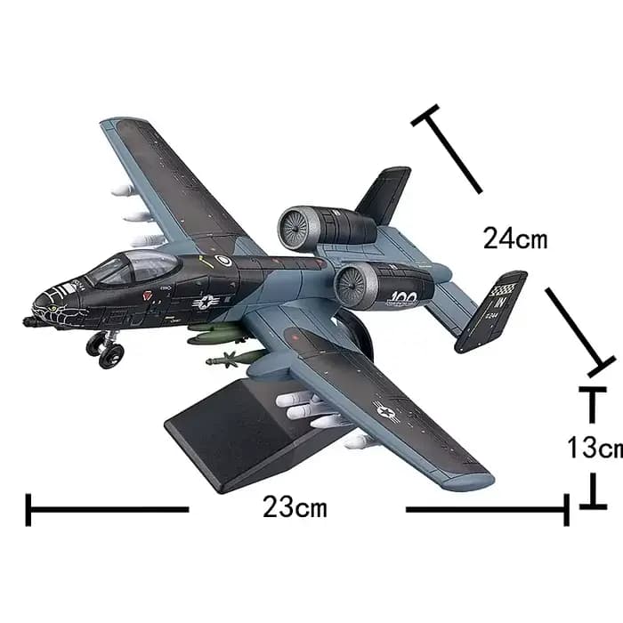 Blocs de construction de la série militaire A-10 Thunderbolt II, avion d'attaque de soutien modèle F