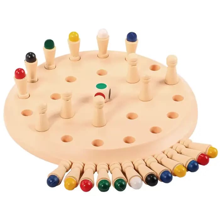 Jeu d'échecs mémoire Gowinbaby : Jeux de société familiaux pour enfants et adultes, jouet éducatif M