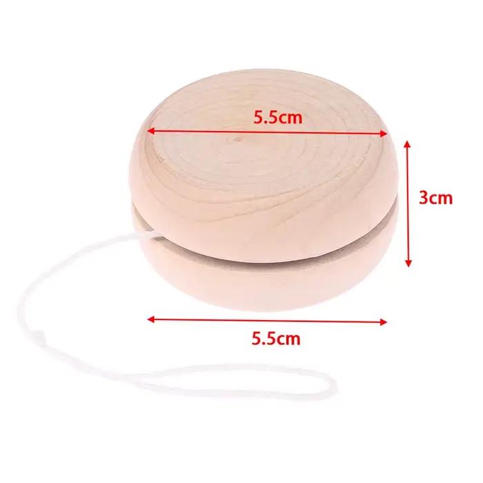 Yoyo en bois DIY pour bébé, artisanat fait main, jouets créatifs pour enfants, mini yoyo rond coloré
