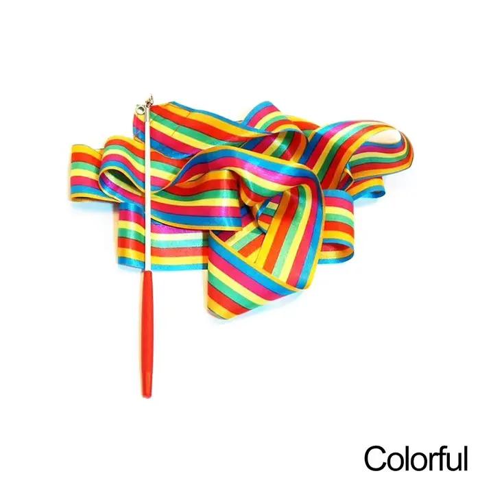 Ruban de brevColoré Arc-en-ciel pour dehors d'Entraînement, Ruban d'Art Suspendu, Streamer de Ballet